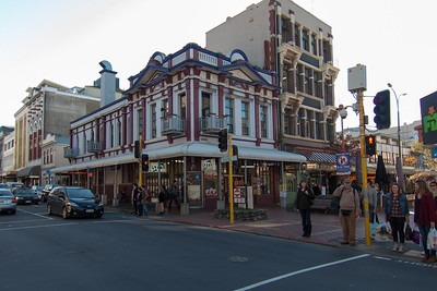 At the corner of Cuba Street