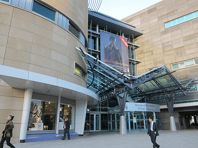 Main entrance of Te Papa