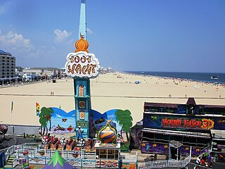 Ocean City rides on the beach