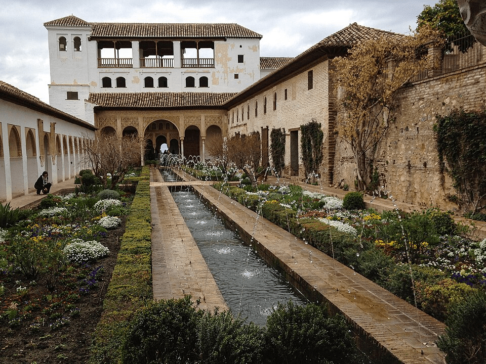 Generalife gardens in Alhambra, Granada